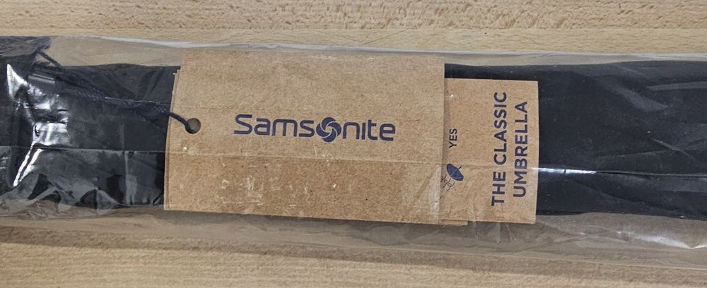 Samsonite Guarda-Chuva Unisexo Automático Wood Classic S Preto