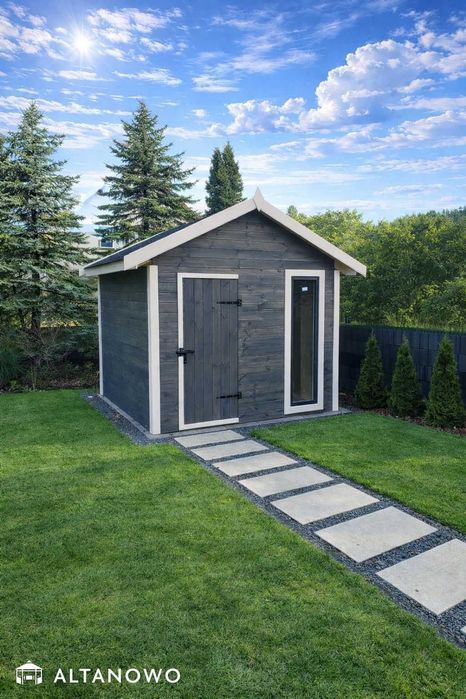 Domek narzędziowy drewniany, ogrodowy 3x3 drewutnia | producent | rod