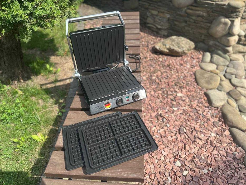 ‼️ Немецкий контактный гриль вафельница 2️⃣в1️⃣ со сменными пластинами