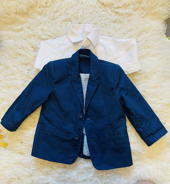 Marynarka plus koszula rozmiar80/86