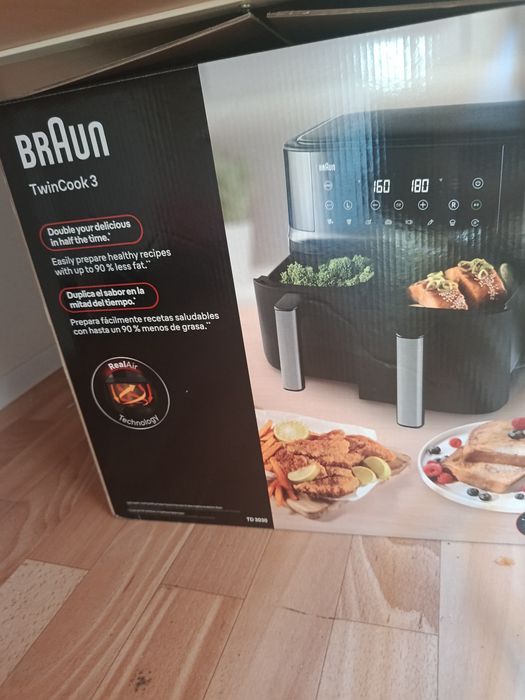 Air fryer Braun funcionando perfeitamente