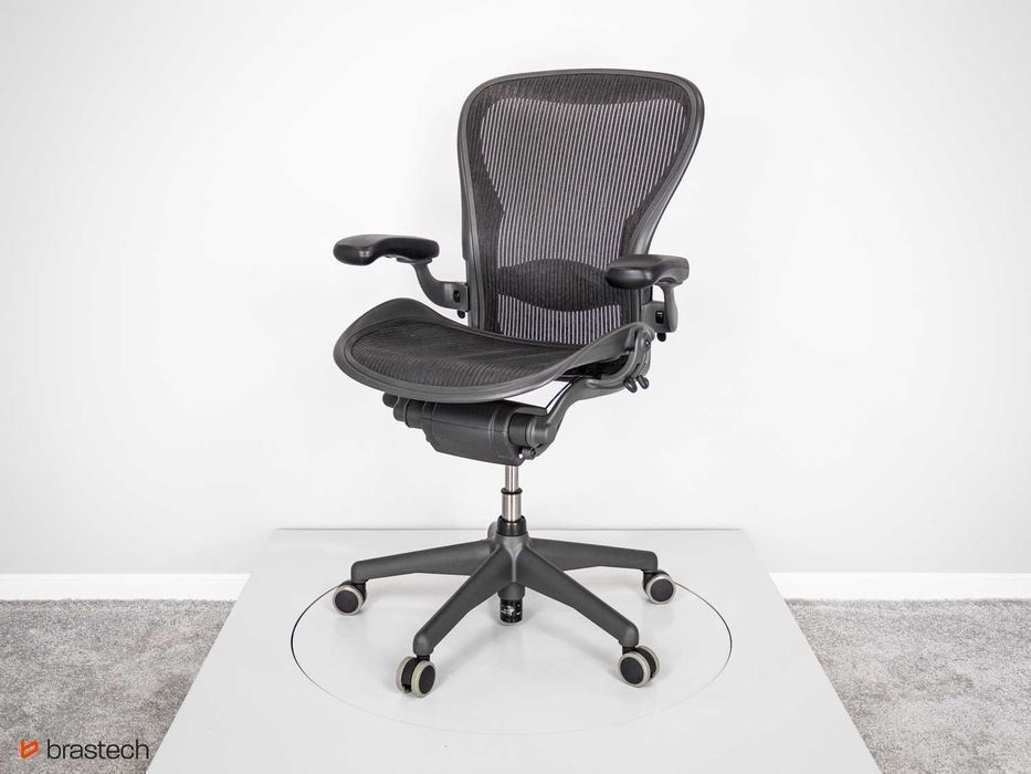 Fotel biurowy Herman Miller Aeron Classic rozmiar C odnowiony DARMOWA DOSTAWA