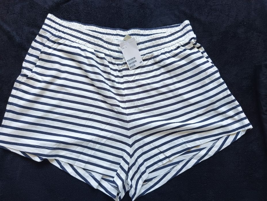 H&M szorty w paski NOWE  r.L