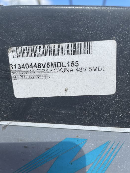 Bateria trakcyjna 48V 775AH magazyn energi wozek linde