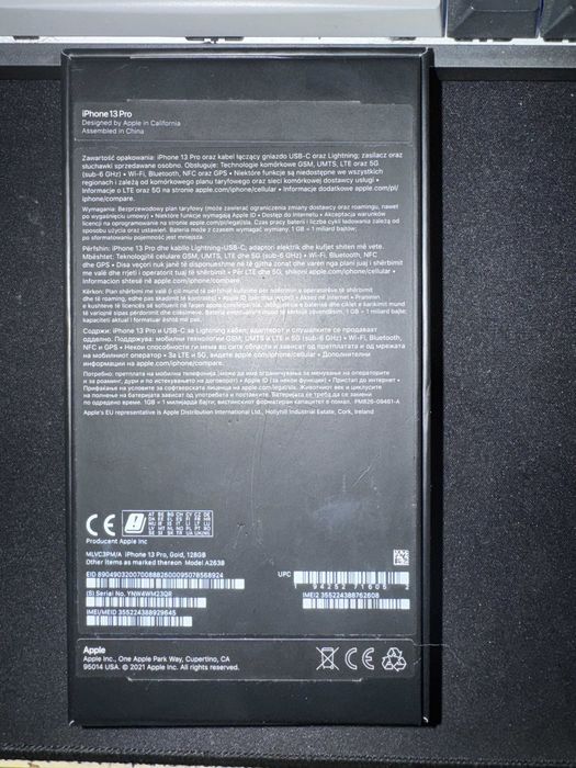 Iphone 13 PRO • 128GB • 79% Bateria • ZŁOTY + gratisy