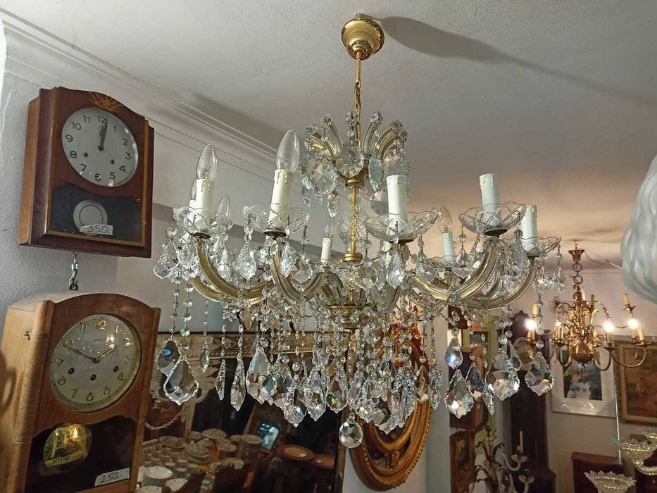 Lustre Maria Teresa 12 Lâmpadas