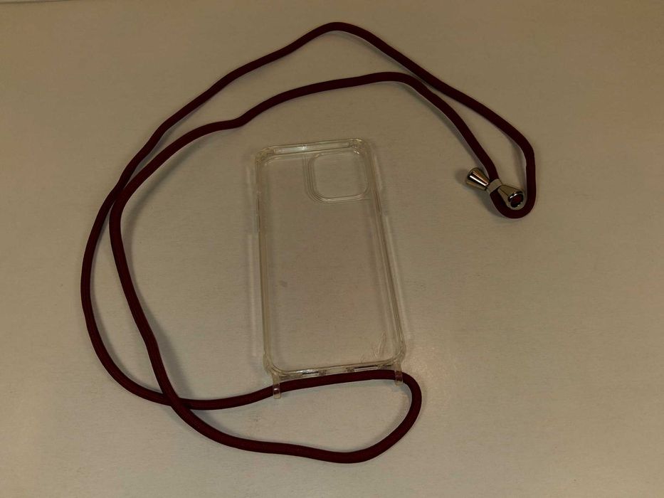Z000 Etui Naszyjnik Do iPhone 13 Pro Max Przezroczyste Ze Sznurkiem