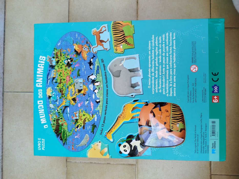 Puzzle do Mundo dos animais, com livro includo