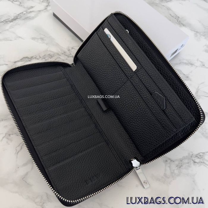 Мужской кожаный кошелек клатч BMW шкіряний гаманець