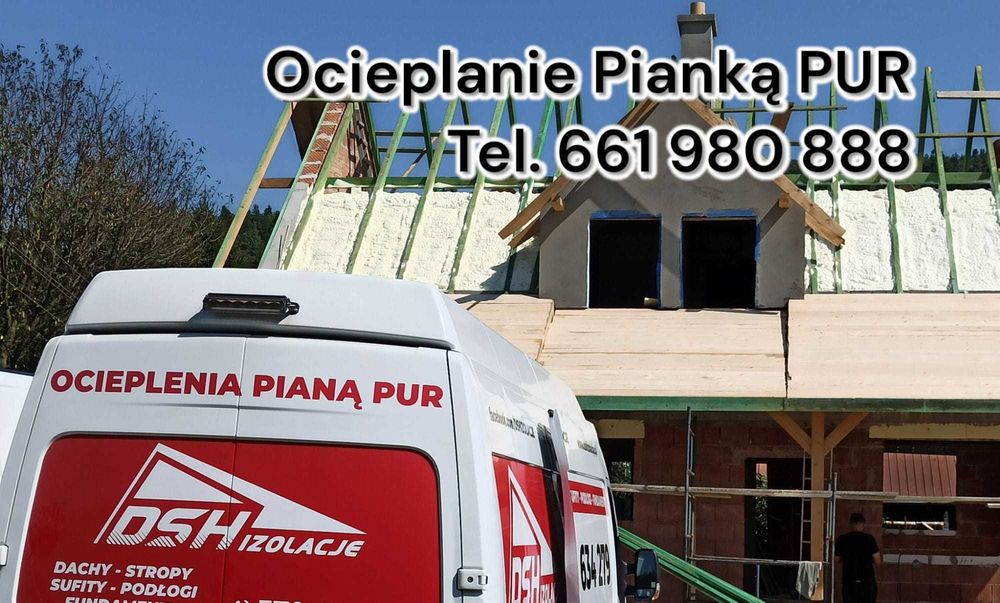 Docieplanie Pianą PUR docieplanie stropów Program Czyste Powietrze