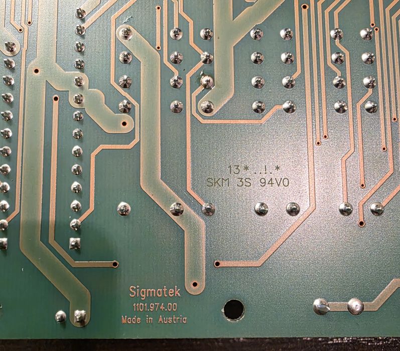 Sigmatek 1101.974.00 Circuit Board PCB Whittmann Robot