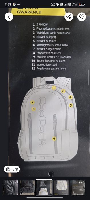 Plecak Coolpack czarny.