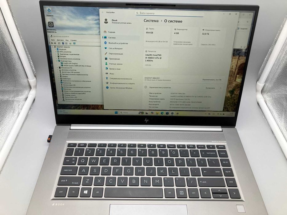 Ноутбук HP ZBook Studio G7 i9-10885H Quadro T2000 Win11 + подарунок