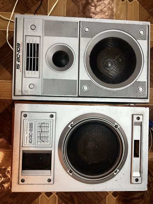 Винтажные колонки СССР 10АС-225 / 15АС-100 рабочие