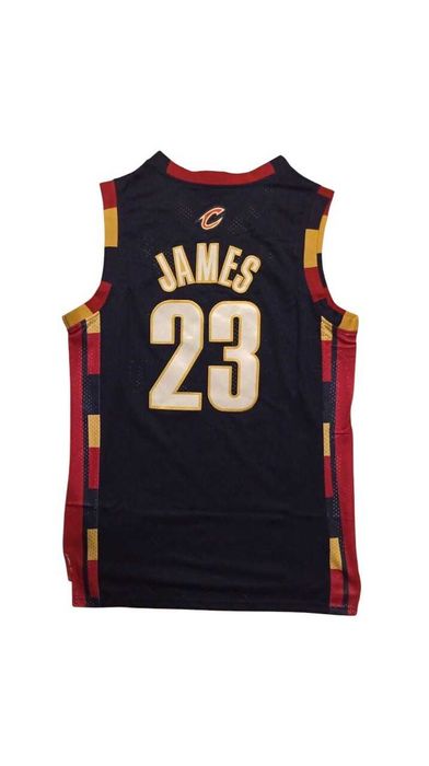 LeBron James Cavaliers Jersey Adidas Nowa Metka NBA Retro M koszykówka czarny czerwony