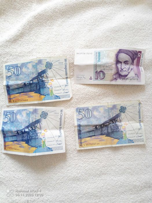 Notas de franco e marco