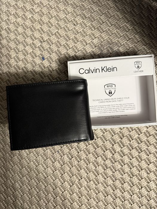 Skorzany, meski porfel Calvin Klein