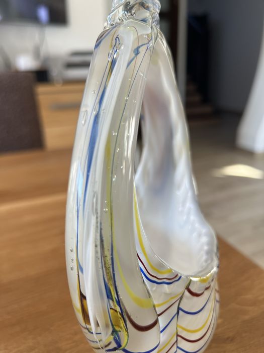 Murano koszyk szkło artystyczne