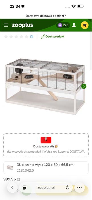 Terrarium dla chomika