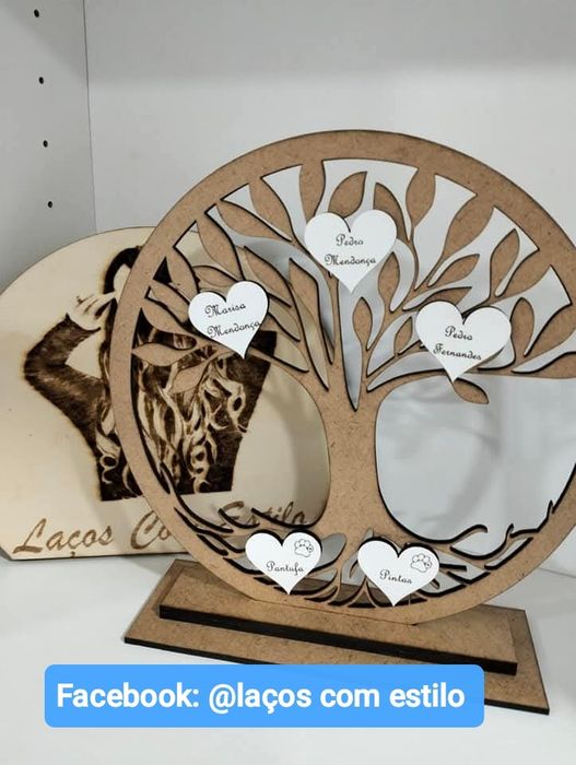 Árvore da vida personalizável em MDF artesanato