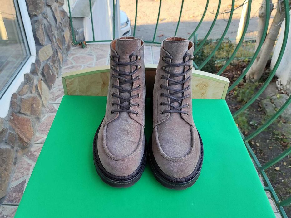 Brunello Cucinelli Leather Boots Italy Замша Черевики 43-28 см.
