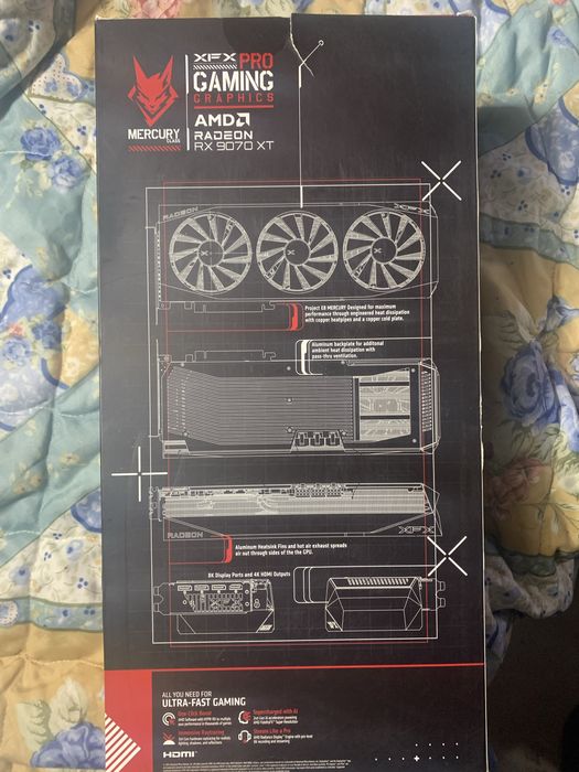 XFX Mercury AMD RX 9070XT OC Gaming Edition
