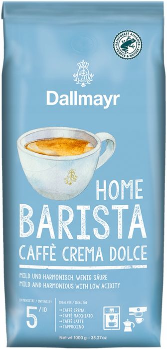 Кофе в зернах Dallmayr Home Barista Caffè Crema Dolce 1кг