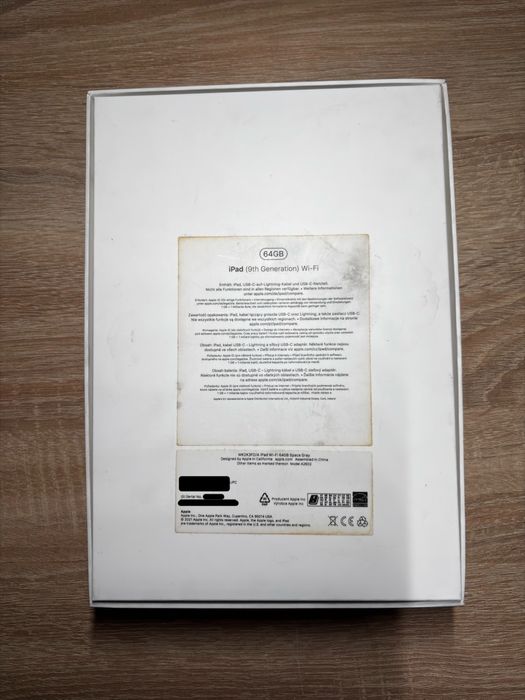 iPad 9 (2021) 64GB Wi-Fi Space Gray | Stan bardzo dobry + Dowód zakupu