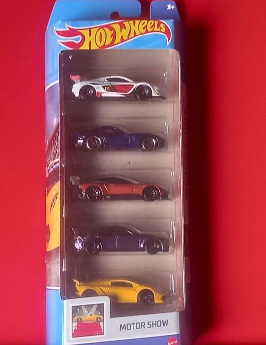 Pack 5 miniaturas hot wheels