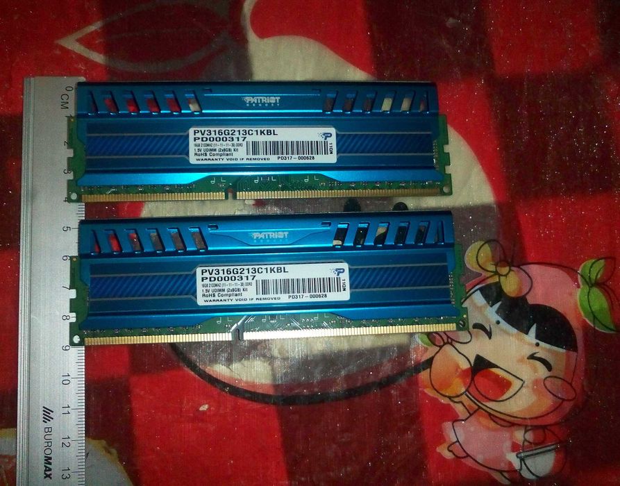Samsung/Patriot DDR3 16 Gb (2x8 Гб) 2133 MHz 11-11-11-30 Прокачай FPS!