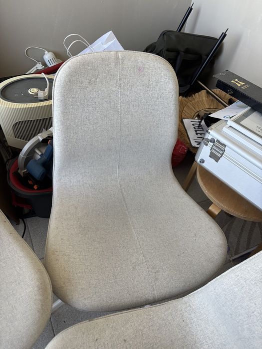 3 cadeiras IKEA giratórias estofadas