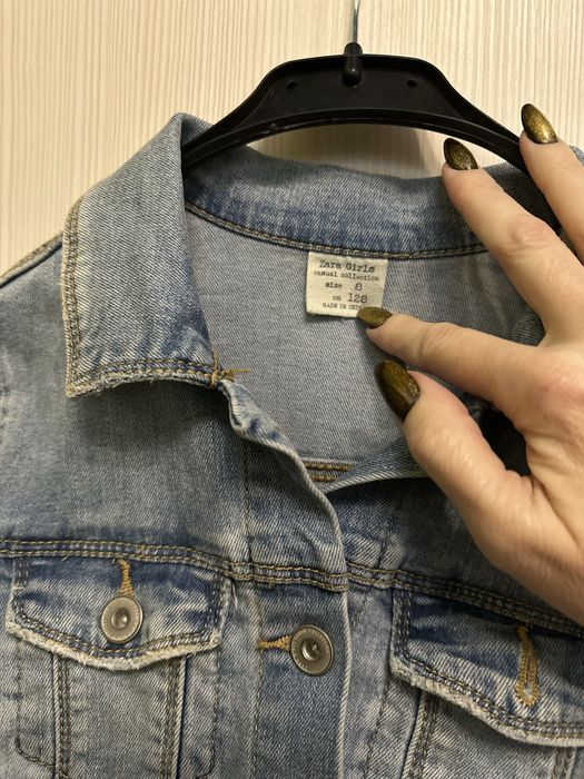 Джинсова куртка Zara р.7/8 років