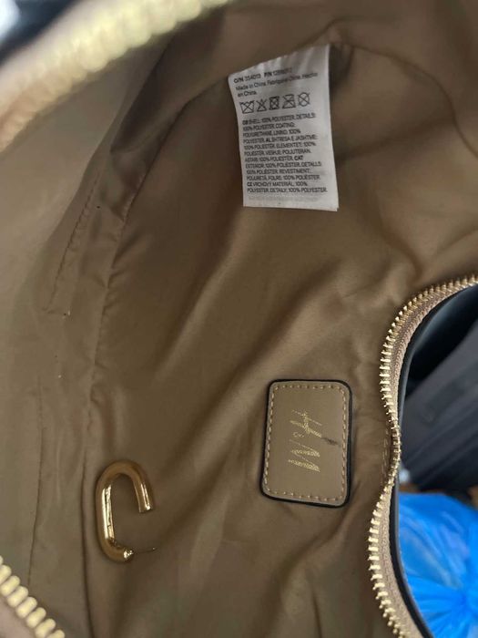 H&M beżowa torebka na ramię U-shape 1289639004