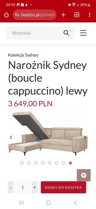 Sprzedam narożnik nowy