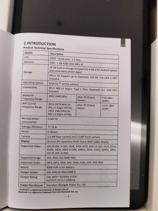 Tablet T8100 Android 10