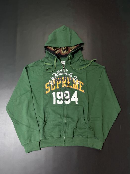 зип худи Supreme MM6 Maison Margiela Zip Up Hoodie green