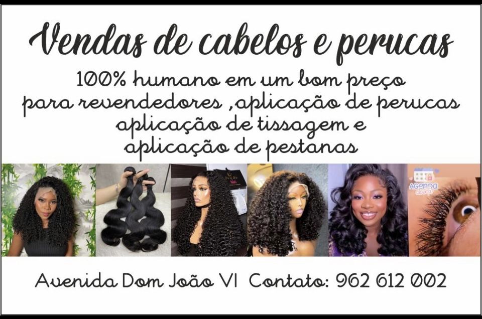 Vendas de cabelos e perucas