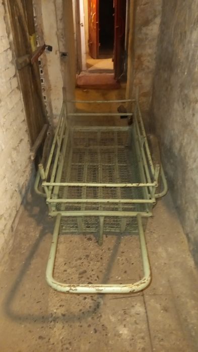 Wózek do przewozu  mleka PRL