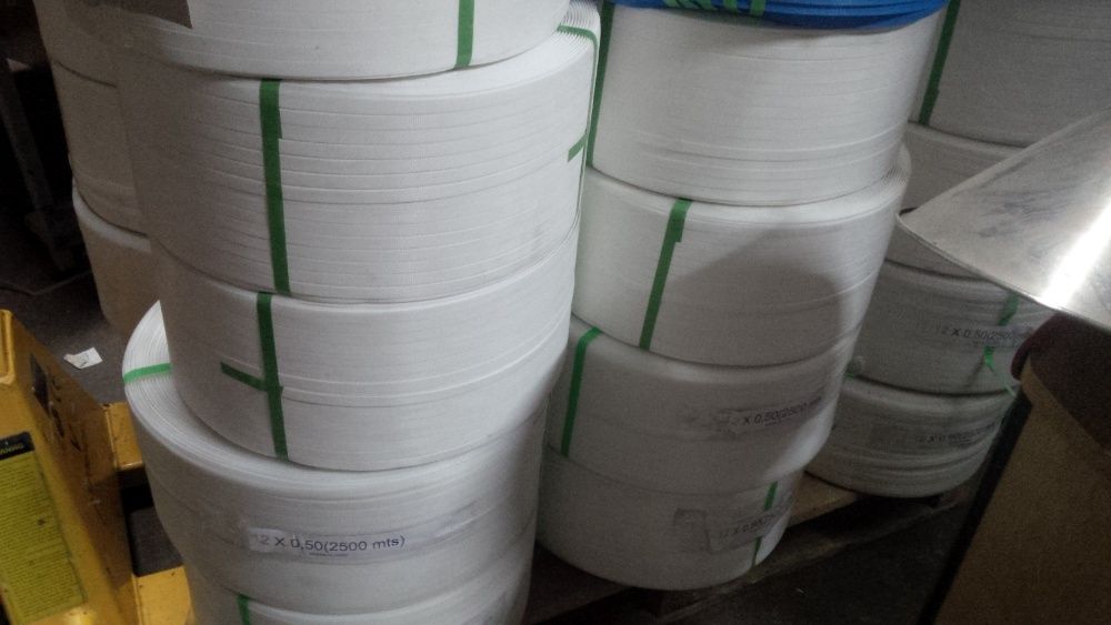 Rolo Fita Cintar 2500/5000 metros branco/vermelho/azul