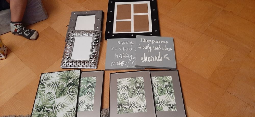 Ramki obrazki boho monstera glamour