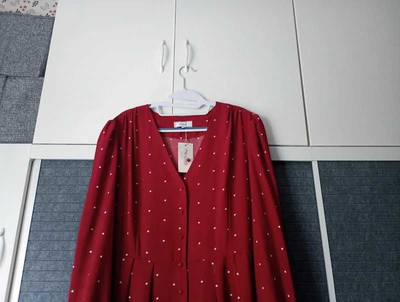 Długa sukienka w grochy Rihoas NOWA