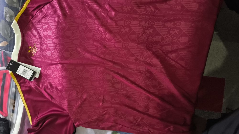 Camisola / Camisa Seleção Espanhola (Espanha) - Edição Especial Vermelho Bordeaux / Dourado - Nova