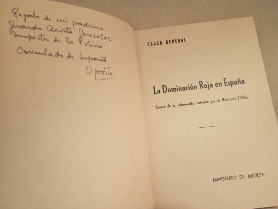 Causa General La Dominación Roja En Espãna (1.ª edição, 1943)