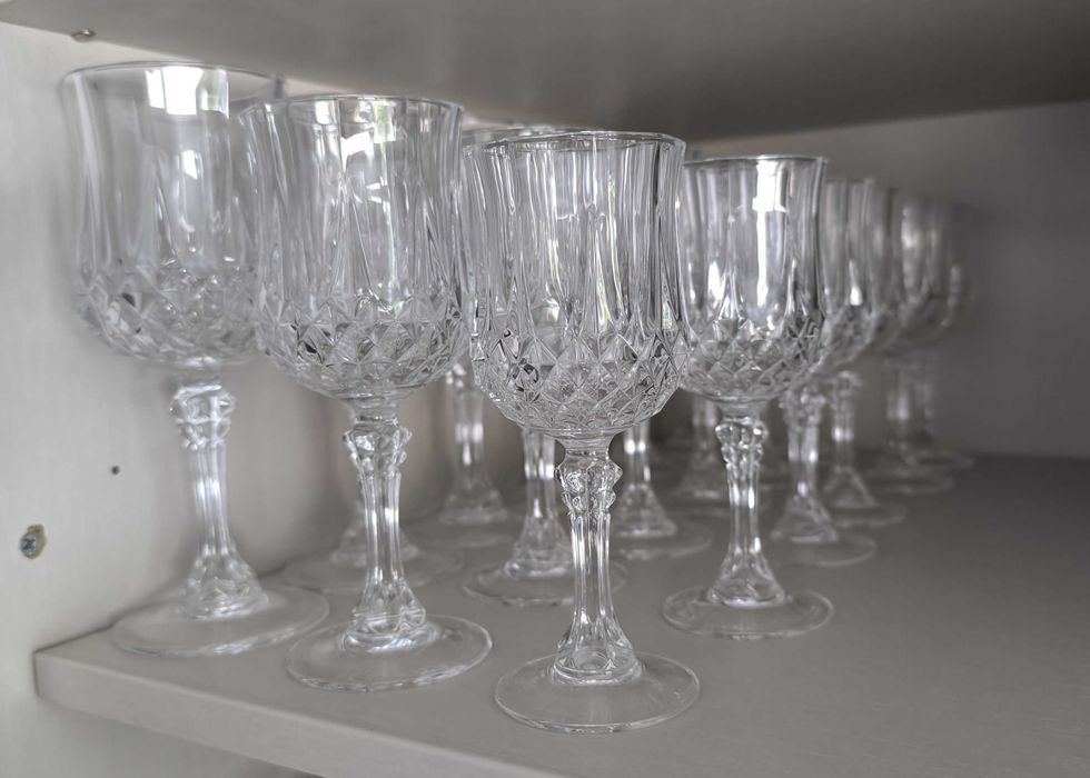 Conjunto de 24 copos da Cristal d’Arques