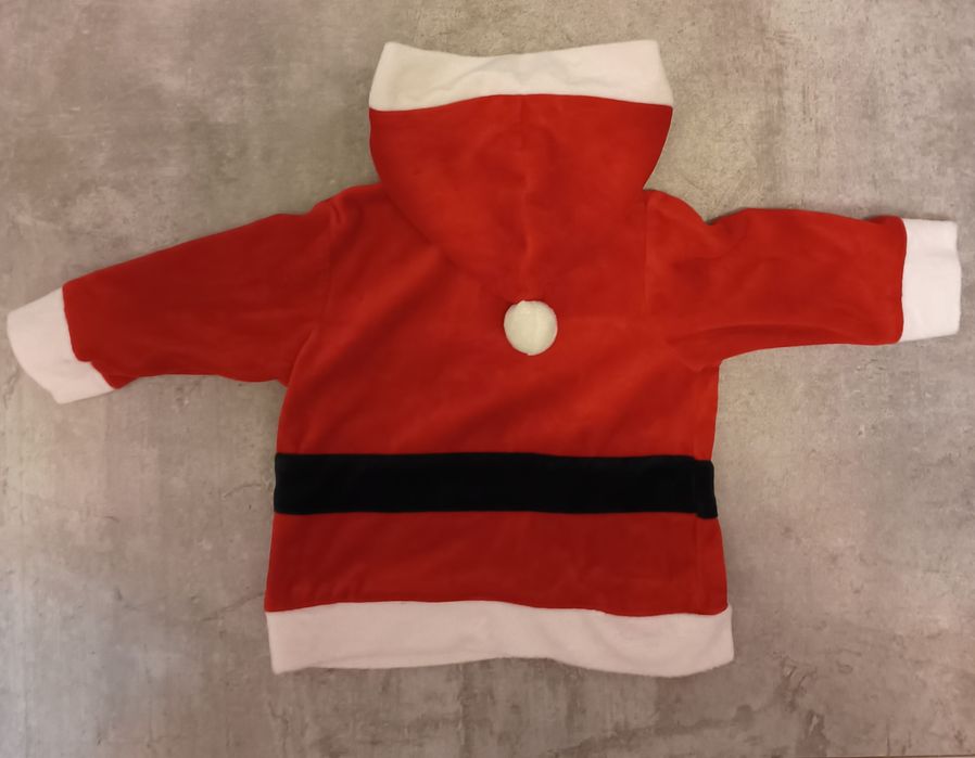 Bluza św Mikołaja rozm 80 przebranie strój Mikołaja bawełna