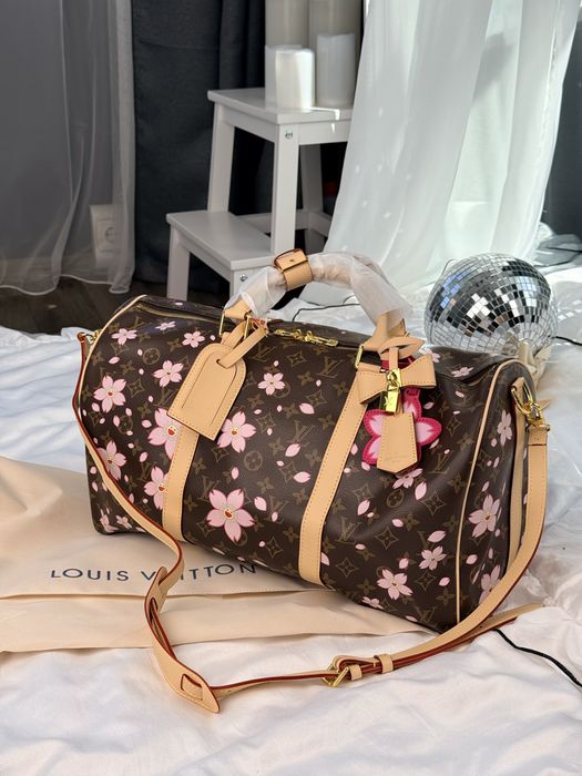 Сумка Louis Vuitton Keepall Bandoulière 45 Monogram Takashi Murakami