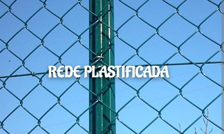 Rede malha solta plastificada