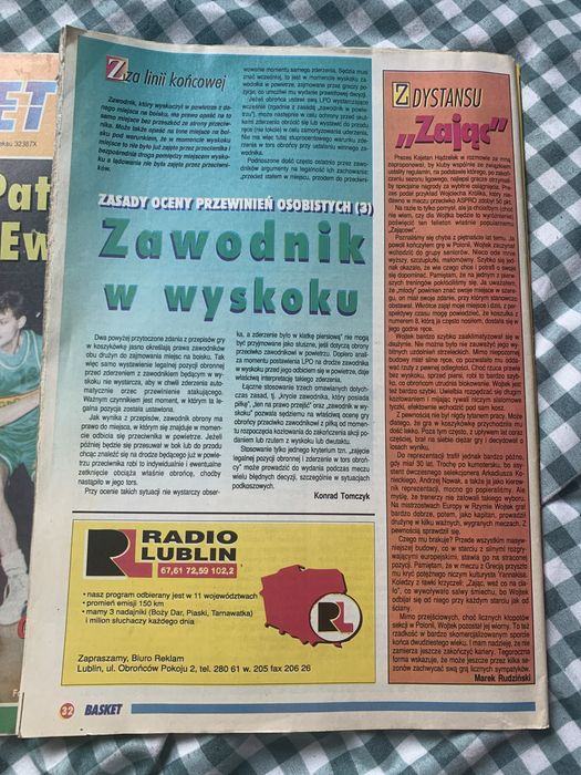 Tygodnik Koszykarski BASKET 1993 – kolekcjonerskie, rzadkie numery