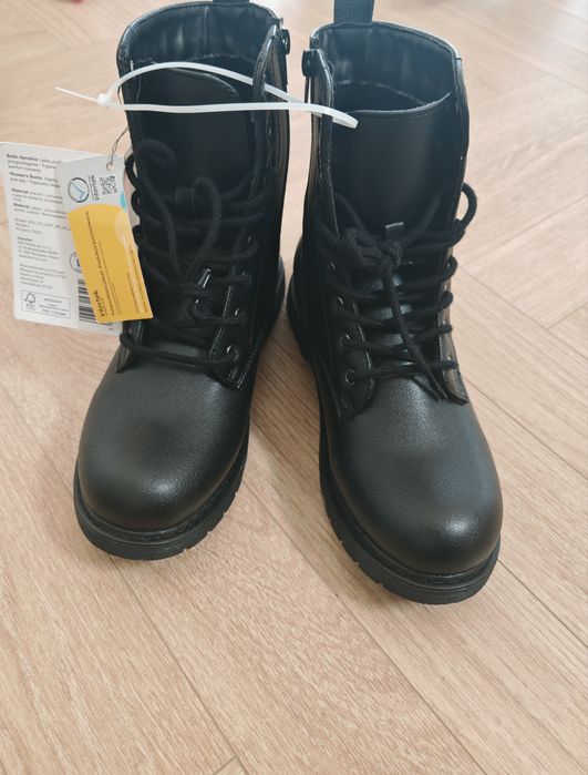 Botki sztyblety damskie sznurowane