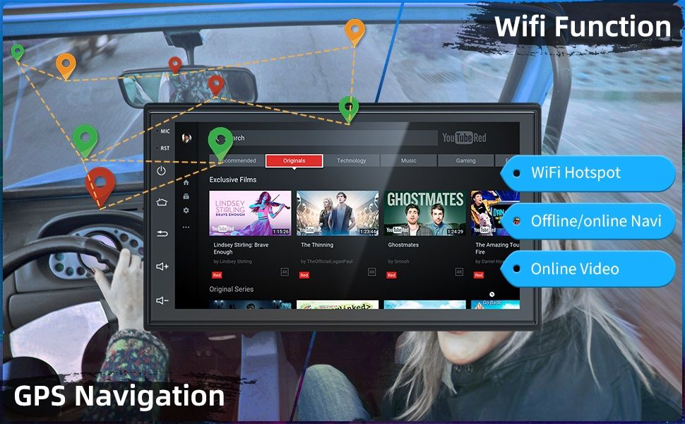 Radio 2din 7 polegadas Android 2/32GB GPS WiFi NOVO